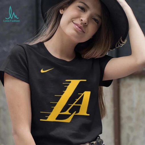 Nike Men’s 2023 24 City Edition Los Angeles Lakers Logo T Shirt