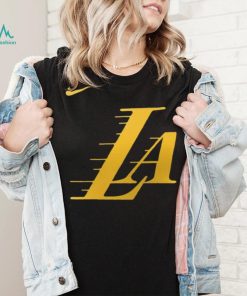 Nike Men's 2023 24 City Edition Los Angeles Lakers Logo T Shirt