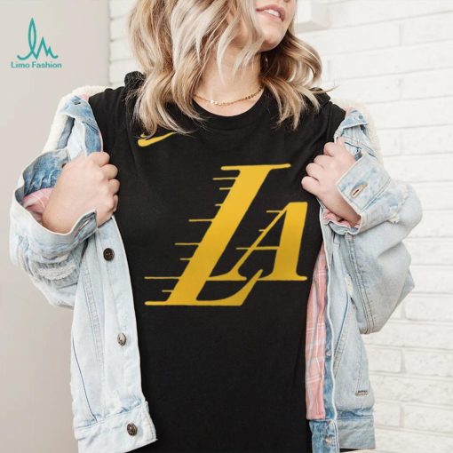 Nike Men’s 2023 24 City Edition Los Angeles Lakers Logo T Shirt