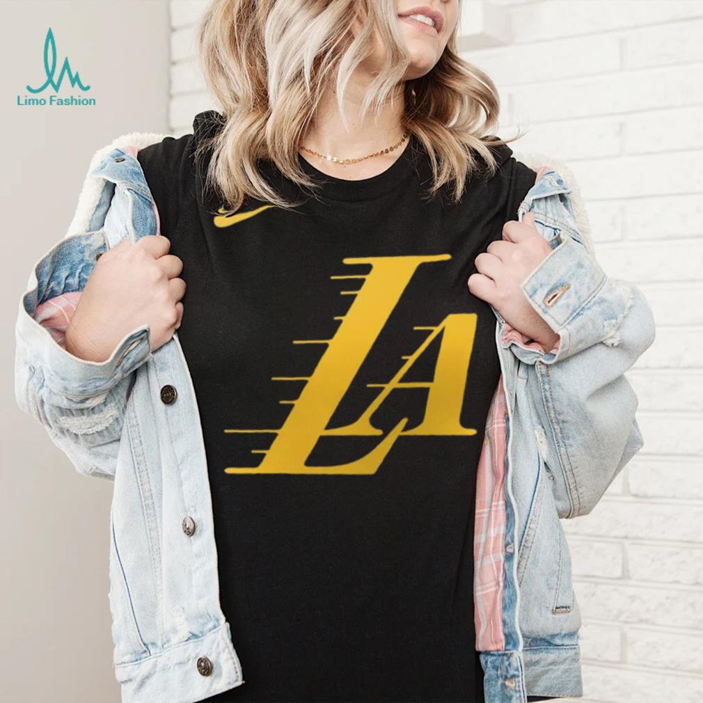 Nike Men's 2023 24 City Edition Los Angeles Lakers Logo T Shirt Nike Men's 2023 24 City Edition Los Angeles Lakers Logo T Shirt