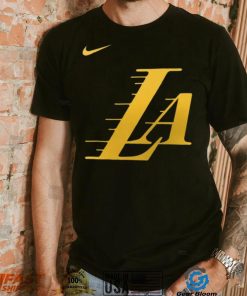 Nike Men's 2023 24 City Edition Los Angeles Lakers Logo T Shirt