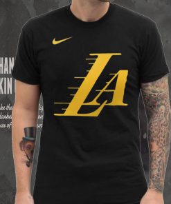 Nike Men's 2023 24 City Edition Los Angeles Lakers Logo T Shirt