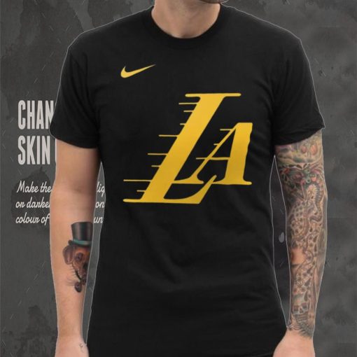 Nike Men’s 2023 24 City Edition Los Angeles Lakers Logo T Shirt