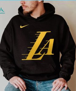 Nike Men's 2023 24 City Edition Los Angeles Lakers Logo T Shirt