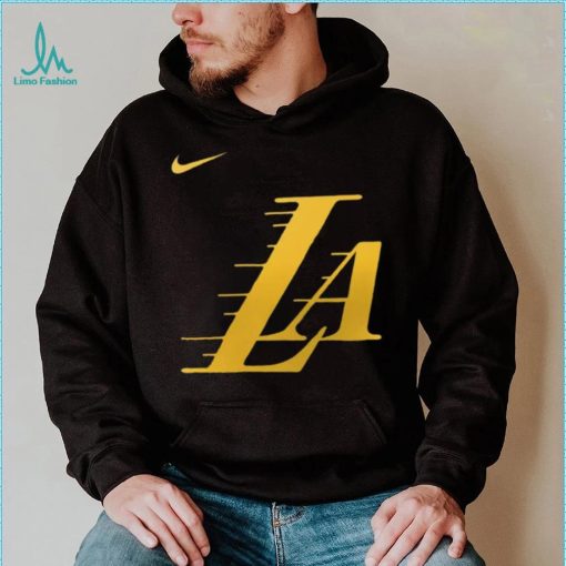 Nike Men’s 2023 24 City Edition Los Angeles Lakers Logo T Shirt