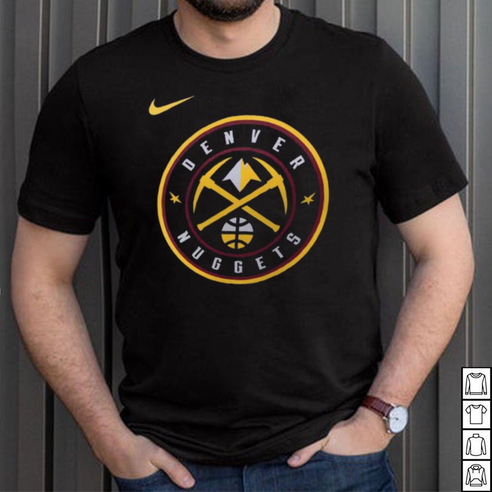Nike Men's Denver Nuggets Navy Essential Logo T Shirt Nike Men's Denver Nuggets Navy Essential Logo T Shirt