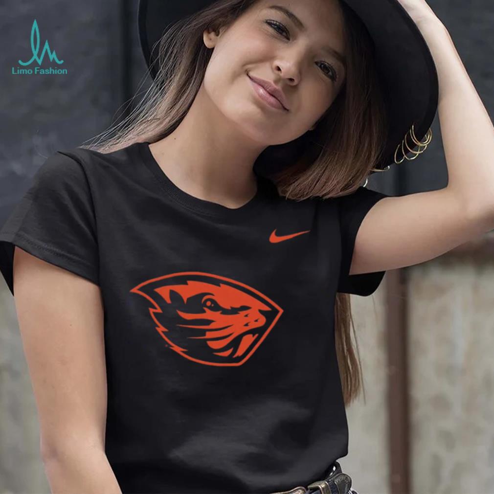 Nike Oregon State Beavers Black Core Cotton Logo T Shirt Nike Oregon State Beavers Black Core Cotton Logo T Shirt