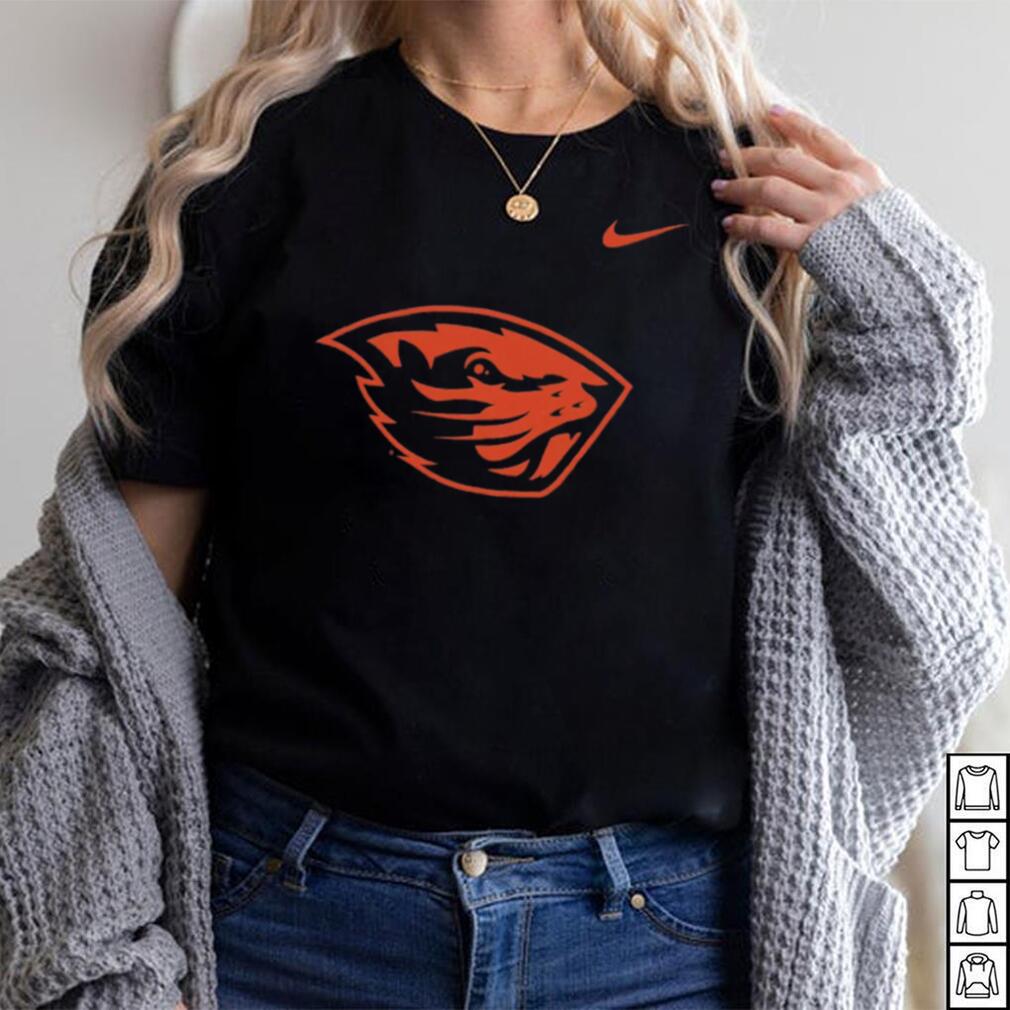 Nike Oregon State Beavers Black Core Cotton Logo T Shirt Nike Oregon State Beavers Black Core Cotton Logo T Shirt