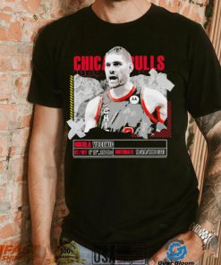 Nikola Vucevic number 9 Chicago Bulls basketball player pose paper gift shirt