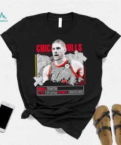 Nikola Vucevic number 9 Chicago Bulls basketball player pose paper gift shirt