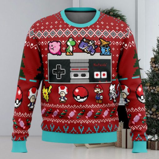 Nintendo Controller Ugly Christmas Sweater