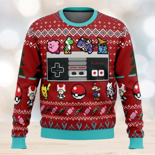 Nintendo Controller Ugly Christmas Sweater