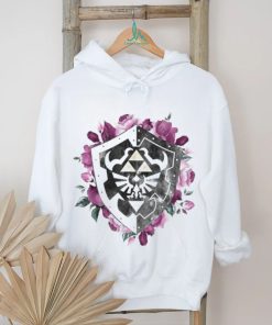 Nintendo Legend Of Zelda Tri Force Floral Shield Shirt