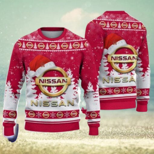 Nissan Santa Hat Pattern Ugly Christmas Sweater For Men And Women