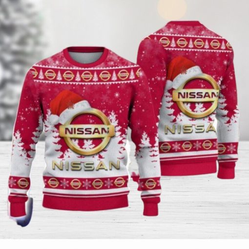 Nissan Santa Hat Pattern Ugly Christmas Sweater For Men And Women