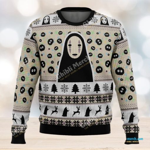 No Face and Soot Sprites Ugly Christmas Sweater