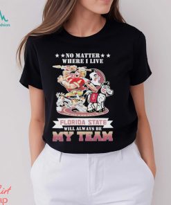 No Matter Where I Live Florida State Will Always Be My Team Shirt