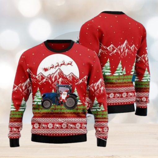 Noel Tractor Ugly Christmas Sweater