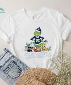 North Carolina Tar Heels Grinch and Max dog funny Christmas shirt