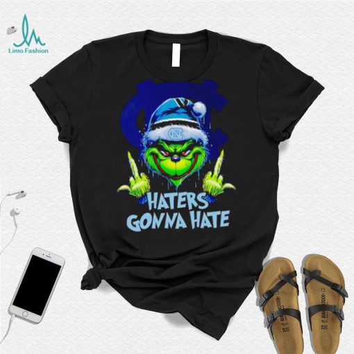 North Carolina Tar Heels Grinch middle finger haters gonna hate shirt