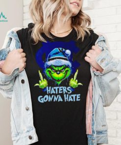 North Carolina Tar Heels Grinch middle finger haters gonna hate shirt
