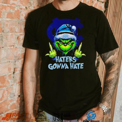 North Carolina Tar Heels Grinch middle finger haters gonna hate shirt