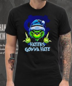 North Carolina Tar Heels Grinch middle finger haters gonna hate shirt