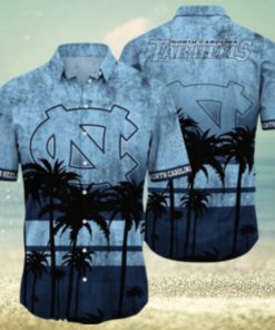 North Carolina Tar Heels Logo Coconut Tropical Hawaiian Shirt Beach Gift For Fans