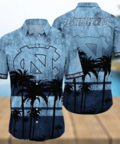 North Carolina Tar Heels Logo Coconut Tropical Hawaiian Shirt Beach Gift For Fans