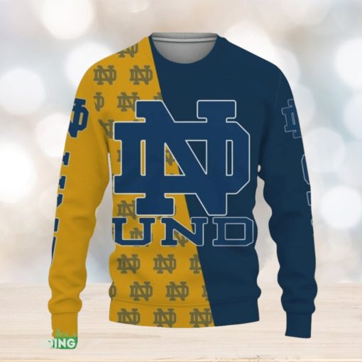 Notre Dame Fighting Irish Sports American Football Knitted Christmas Sweater Gift Holidays