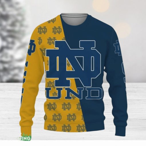 Notre Dame Fighting Irish Sports American Football Knitted Christmas Sweater Gift Holidays