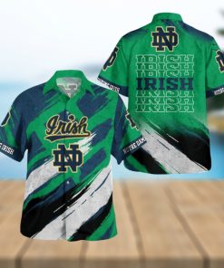 Notre Dame Fighting Irish Vintage Classic Button Shirt Hawaiian Shirt Amazing Gift Gift For Fans