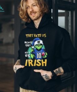 Notre Dame Football Christmas Grinch They Hate Us Because Ain’t Us Shirt