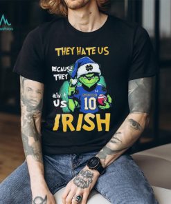 Notre Dame Football Christmas Grinch They Hate Us Because Ain’t Us Shirt