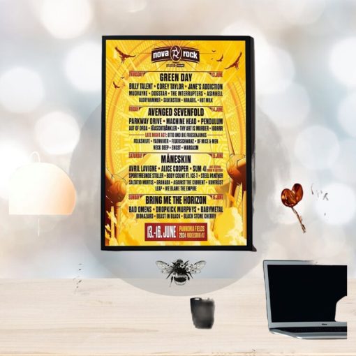 Nova Rock 13 16 June 2024 At Pannonia Fields Home Decor Poster Canvas