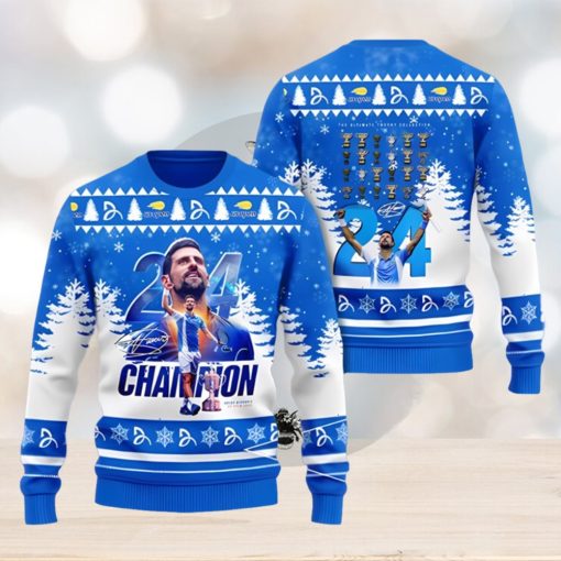 Novak Djokovic 3D Ugly Sweater