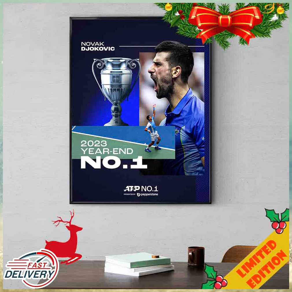 Novak Djokovic Is Your ATP 2023 Year End No 1 Presented By Pepperstone FX ATP  Rankings Poster Canvas - Limotees