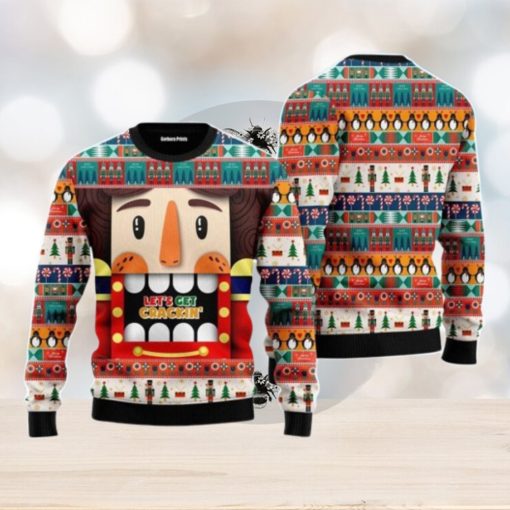 Nutcracker Lets Get Crackin Christmas Unisex Ugly Sweater Special Gift For Men Women