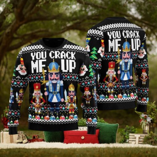 Nutcracker You Crack Me Up Ugly Christmas Sweater Funny Gift For Men And Women Family Holidays