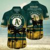 Oakland Athletics MLB Logo Coconut Tropical Hawaiian Shirt Beach Gift For Fans