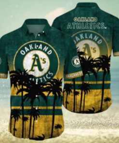 Oakland Athletics MLB Logo Coconut Tropical Hawaiian Shirt Beach Gift For Fans