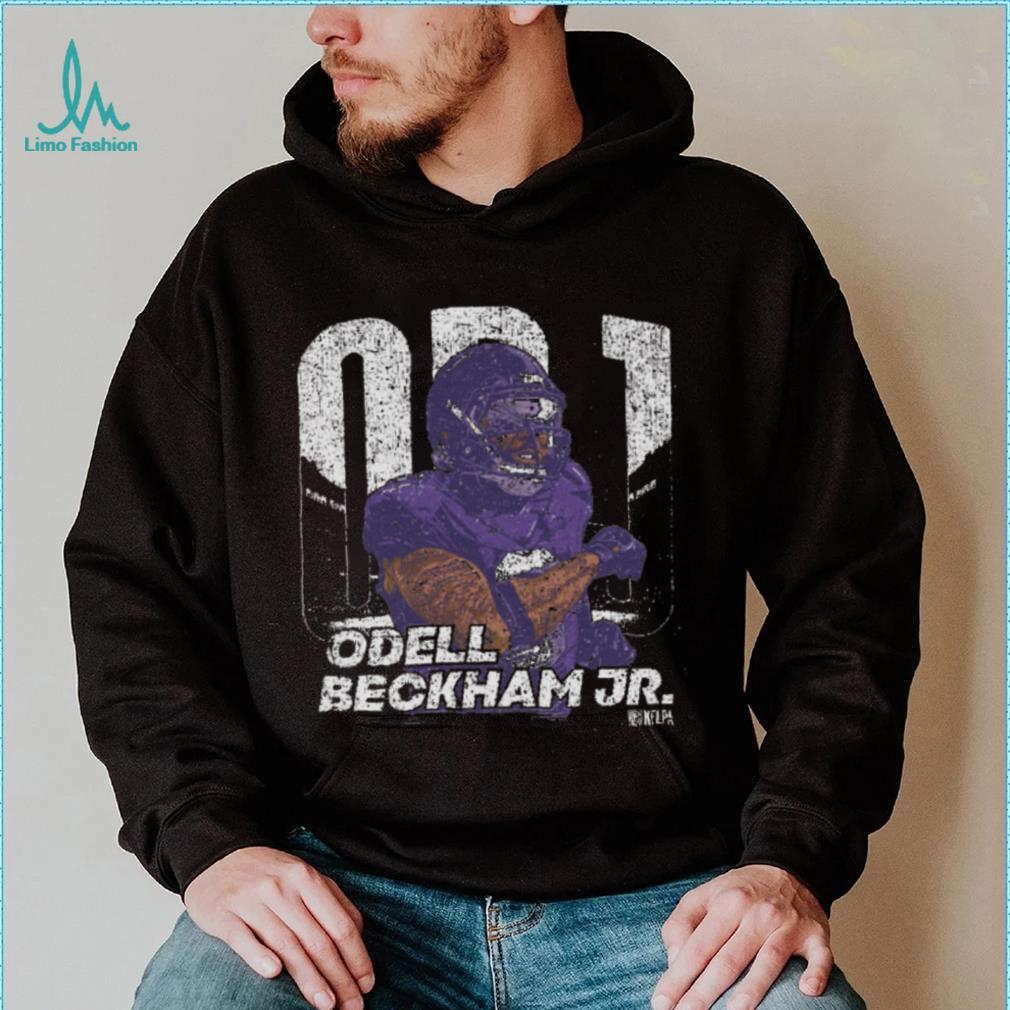 Odell Beckham Jr. Baltimore Player Name WHT Shirt Odell Beckham Jr. Baltimore Player Name WHT Shirt