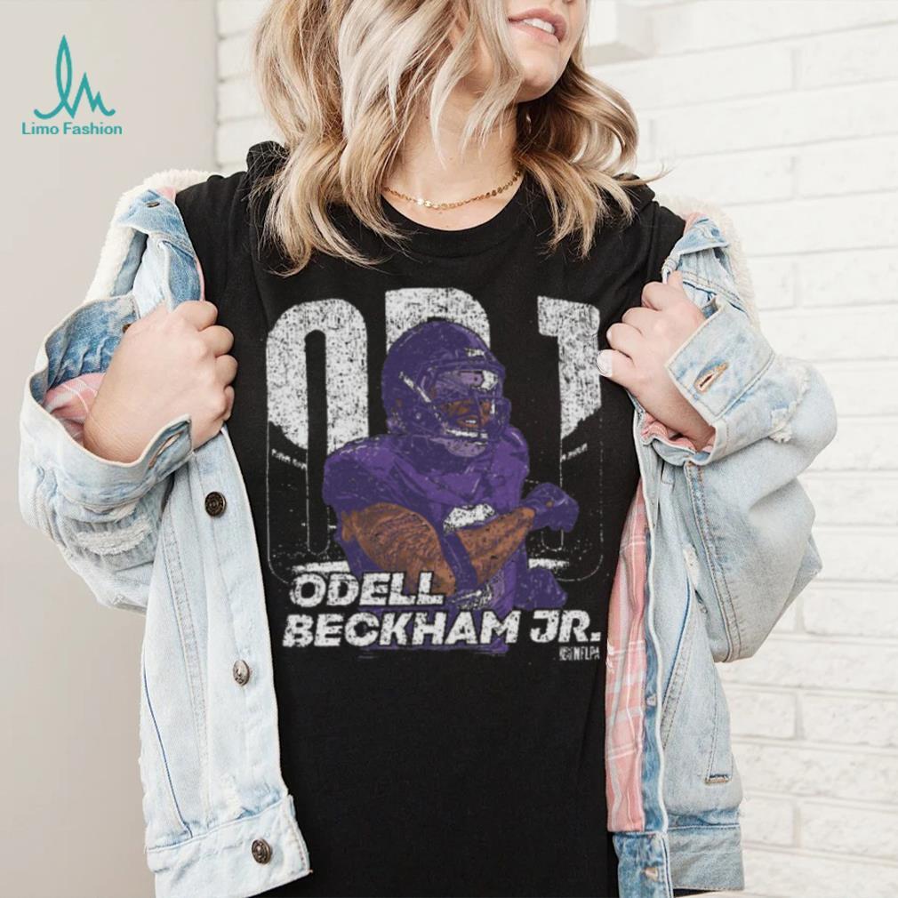 Odell Beckham Jr. Baltimore Player Name WHT Shirt Odell Beckham Jr. Baltimore Player Name WHT Shirt