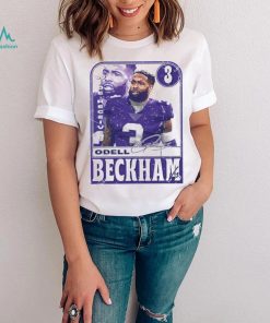Odell Beckham Jr. number 3 Baltimore Ravens football player wide receiver signature card shirt