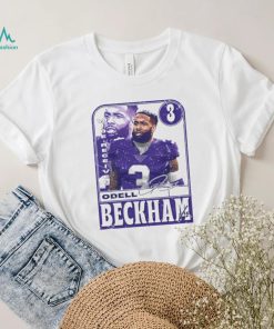 Odell Beckham Jr. number 3 Baltimore Ravens football player wide receiver signature card shirt