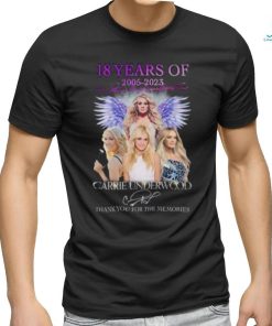 Official 18 Years Of 2005 – 2023 Denim Rhinestones Tour Carrie Underwood Thank You For The Memories T Shirt, hoodie, sweater, long sleeve and tank top Official 18 Years Of 2005 – 2023 Denim Rhinestones Tour Carrie Underwood Thank You For The Memories T Shirt