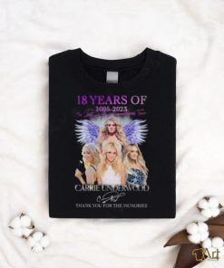Official 18 Years Of 2005 – 2023 Denim Rhinestones Tour Carrie Underwood Thank You For The Memories T Shirt, hoodie, sweater, long sleeve and tank top Official 18 Years Of 2005 – 2023 Denim Rhinestones Tour Carrie Underwood Thank You For The Memories T Shirt