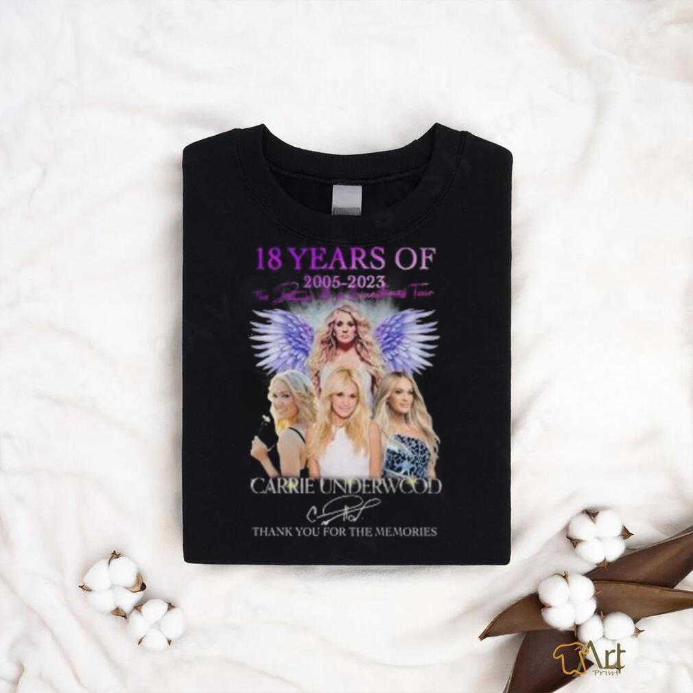 Official 18 Years Of 2005 – 2023 Denim Rhinestones Tour Carrie Underwood Thank You For The Memories T Shirt Official 18 Years Of 2005 – 2023 Denim Rhinestones Tour Carrie Underwood Thank You For The Memories T Shirt