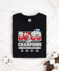 Official 2023 Big Ten Women’s Volleyball Champions Nebraska Cornhuskers Shirt