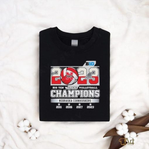 Official 2023 Big Ten Women’s Volleyball Champions Nebraska Cornhuskers Shirt